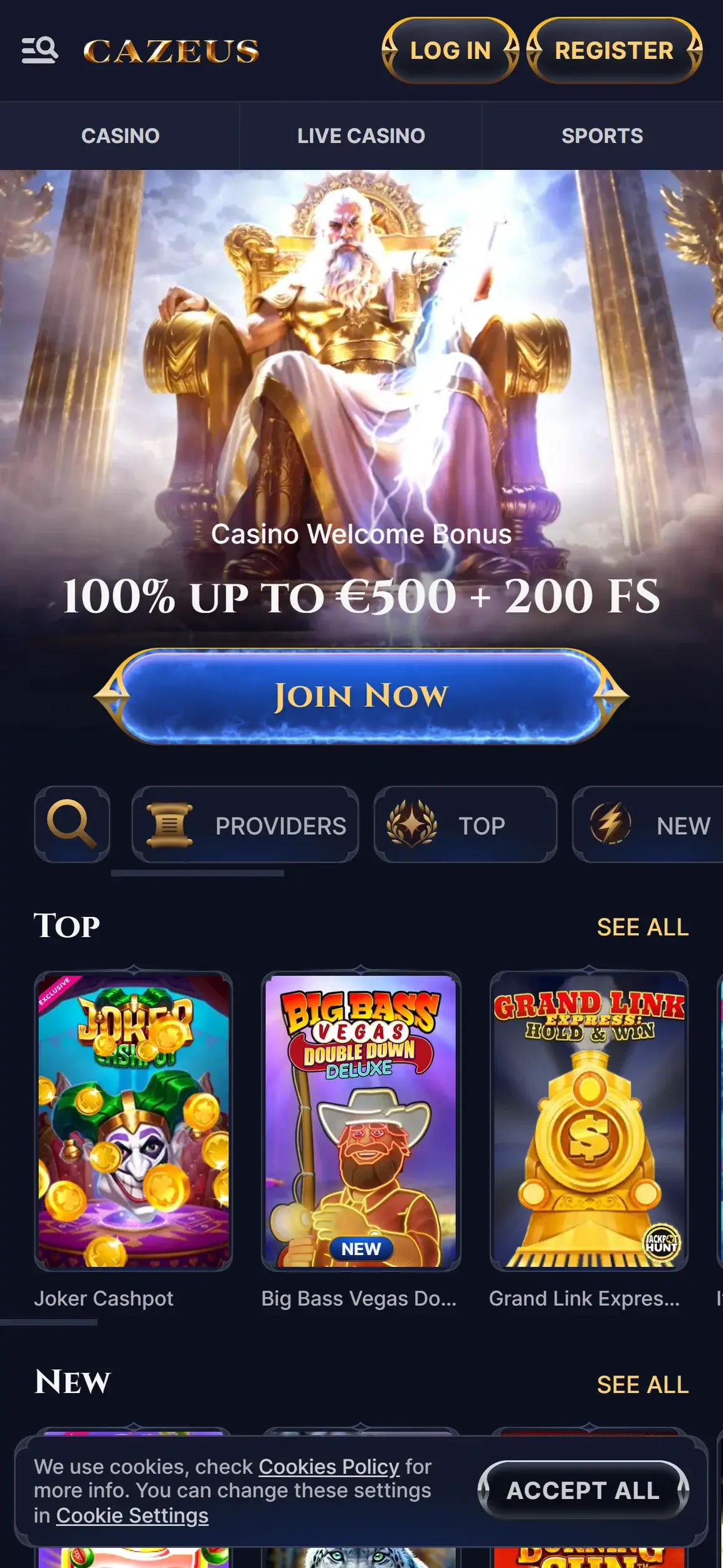 Cazeus screenshot
